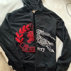burberry zip up